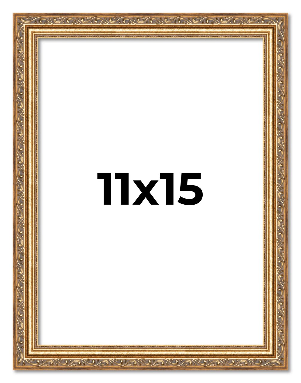 11x15 Museum-Quality Picture Frame with UV-Resistant Acrylic & Acid-Free Backing, Available in 4 Finishes - Gold, Silver, Bronze, and Black
